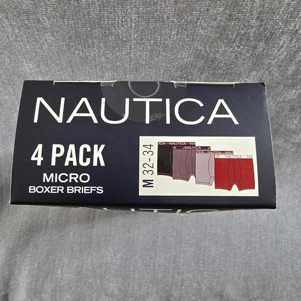 Nautica‎ Boxer Briefs Mens M Multicolor NEW 4 Pack 5